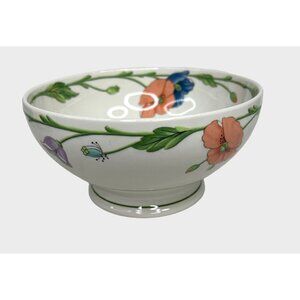 Villeroy & Boch Amapola Porcelain Serving Bowl Floral Design 7.5" Germany